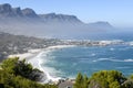 View at the beach of Clifton near Cape Town in South Africa Royalty Free Stock Photo