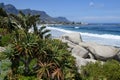 View at the beach of Clifton near Cape Town in South Africa Royalty Free Stock Photo