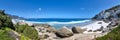 View at the beach of Clifton near Cape Town in South Africa Royalty Free Stock Photo