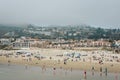 View of the beach on a cloudy day, in Pismo Beach, California Royalty Free Stock Photo