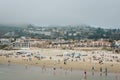 View of the beach on a cloudy day, in Pismo Beach, California