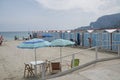 View of the beach club changing rooms