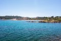 View of the beach Du Ponteil of the town Antibes Royalty Free Stock Photo