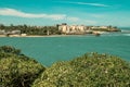 View of beach front properties on Nyali Beach in Mombasa City, Kenya