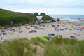 Holywell bay in Cornwall