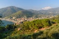 View of beach in Levanto. Italy Royalty Free Stock Photo