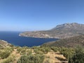 View of the beach of Limeni in Greece Royalty Free Stock Photo