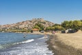 Beach on Lesvos island , Greece Royalty Free Stock Photo