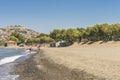 Beach on Lesvos island , Greece Royalty Free Stock Photo