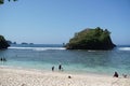 a beach with the name Teluk Asmara in Malang, East Java, Indonesia