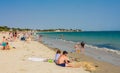 View of the beach near Carnac Royalty Free Stock Photo