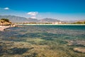 View of the beach of Nora, Sardinia Royalty Free Stock Photo