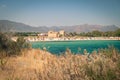 View of the beach of Nora, Sardinia Royalty Free Stock Photo