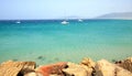 View of the beach and ocean in Tarifa Spain Royalty Free Stock Photo