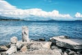 View from the beach Pantan, Trogir Royalty Free Stock Photo