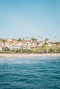 View of the beach from the pier in San Clemente, Orange County, California Royalty Free Stock Photo