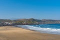 View of the beach Playa Las Canteras, Las Palmas de Gran Canaria, Spain Royalty Free Stock Photo