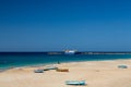 View of the beach and port, Vila do Maio, Maio island, Cape Verde