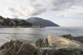 View from the beach of Recco Royalty Free Stock Photo