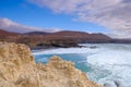 View on the beach and rocks in Ajuy on the Canary Island Fuerteventura, Spain Royalty Free Stock Photo