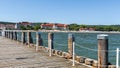 View of the beach in Sopot,