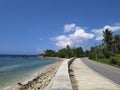 view of the beach and streets at the Tanjung Manis tourist park complex, Buol district