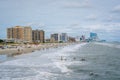 View of the beach on a summer day in Ventnor City, New Jersey