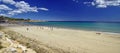 The view of a beach in Tarragona in Spain