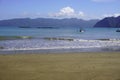 View of the beach on the Tulungagung-Trenggalek Southern Cross Route (JLS) Royalty Free Stock Photo