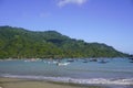 View of the beach on the Tulungagung-Trenggalek Southern Cross Route (JLS) Royalty Free Stock Photo