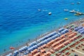 View on beach in village Positano,Italy.