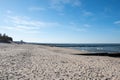 The view of the beach of Zempin Royalty Free Stock Photo