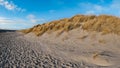 View of beaches with sand and plenty of natural grasses Royalty Free Stock Photo