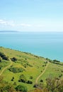 View from beachy head eastbourne england Royalty Free Stock Photo