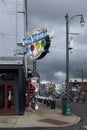 View of the Beale Street in the city of Memphis, Tennessee