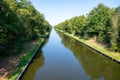 View on Beatrix canal near Eindhoven in sunny day Royalty Free Stock Photo