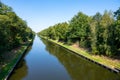 View on Beatrix canal near Eindhoven in sunny day Royalty Free Stock Photo