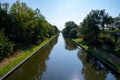 View on Beatrix canal near Eindhoven in sunny day Royalty Free Stock Photo