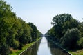 View on Beatrix canal near Eindhoven in sunny day Royalty Free Stock Photo