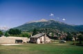 View of the beautiful Aosta, Italy