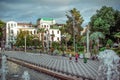 View of beautiful Batumi Boulevard with fountain