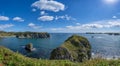 View a beautiful bay on island of Shikotan, Kuril Islands