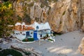 View of beautiful beach in Nerja, Andalusia, Spain Royalty Free Stock Photo