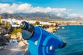 Beautiful beach in Nerja, Costa del Sol, Andalusia, Spain Royalty Free Stock Photo