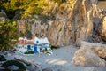 Beautiful beach in Nerja, Costa del Sol, Andalusia, Spain Royalty Free Stock Photo