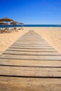 View on the beautiful beach Praia da Falesia - Praia da Rocha Baixinha Nascente in Algarve, Portugal Royalty Free Stock Photo