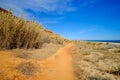 View on the beautiful beach Praia da Falesia - Praia da Rocha Baixinha Nascente Royalty Free Stock Photo