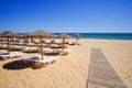 View on the beautiful beach Praia da Falesia - Praia da Rocha Baixinha Nascente in Algarve, Portugal