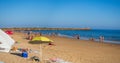 View on the beautiful beach Praia da Falesia Royalty Free Stock Photo