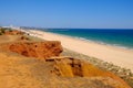 View on the beautiful beach Praia da Rocha Baixinha Nascente in Algarve, Portugal Royalty Free Stock Photo